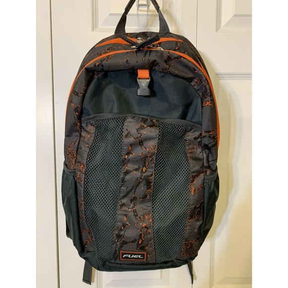 FUEL BACKPACK 19" SCHOOL BACKPACK WITH LAPTOP POUCH Orange‎ Gray - Picture 3 of 9